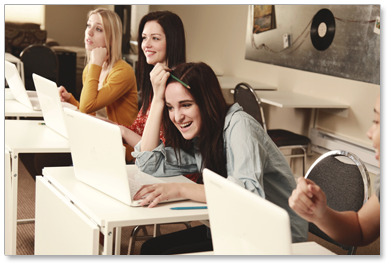 eva carlston academy girls in classroom