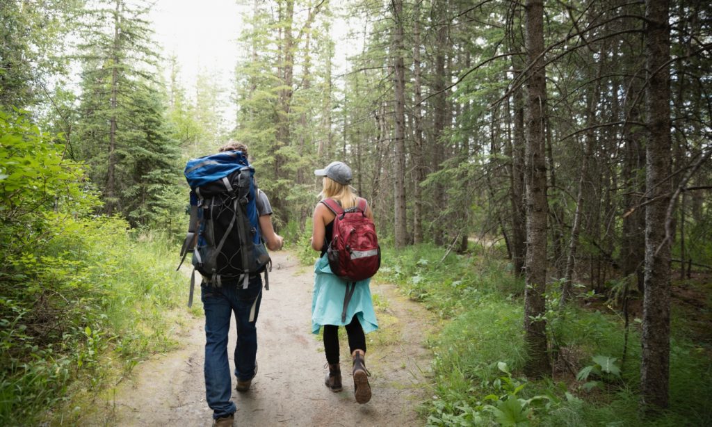 exercise reduce depression yellowstone hike backpack